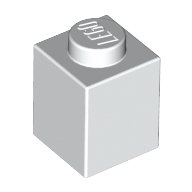 LEGO CITY - 20 bricks in WHITE with 1x1 studs - part_B003RPO4KC