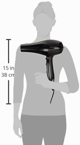 Remington Professional Hair Dryer Ionen Pro-Air (2300 W, 130 km/h, powerful & durable AC motor with true cold shot, 3 heat settings and 2 speed settings, two styling nozzles + diffuser), AC5999 - 45506560100