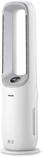PHILIPS Air Performer 2-in-1: Air purifier and cooling fan - Cleans 70 m², removes 99.97% of allergens and pollutants. HEPA filter, intelligent sensors, Alexa, app. (AMF765/10)
