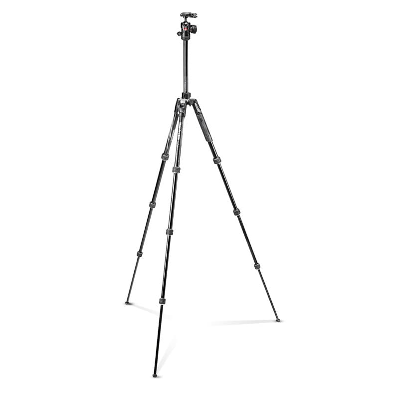 Manfrotto Befree Advanced Camera Tripod Kit with Twist Lock Portable Travel Tripod Kit with Ball Head Aluminum for DSLR SLR Camera Mirrorless Camera Camera Accessories - MKBFRTA4BK-BH