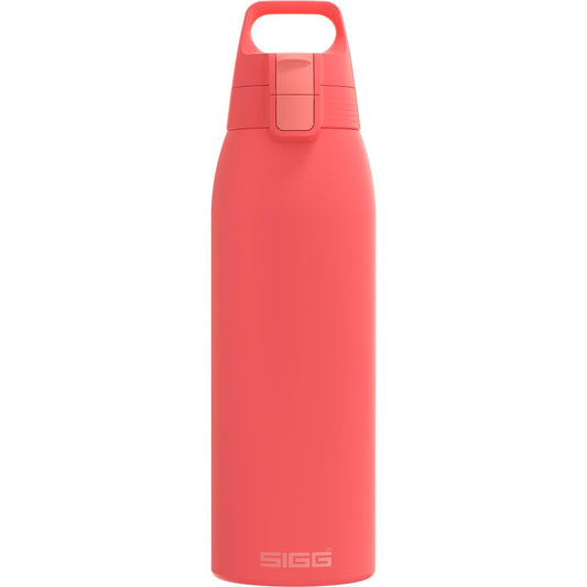 SIGG - Insulated drinking bottle - Thermos bottle Shield Therm One Watermelon - carbonated drinks - leak-proof - dishwasher safe - BPA-free - 90% recycled stainless steel - pink - 1L - 6218.20