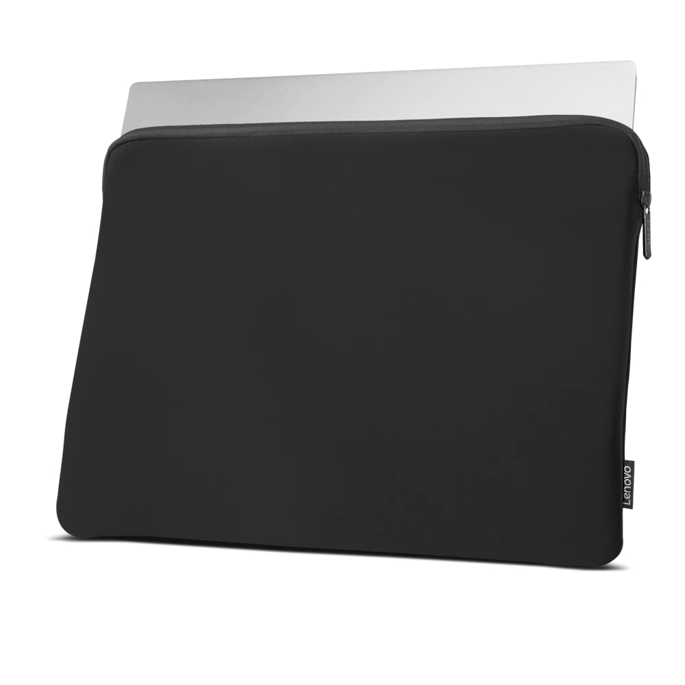 Lenovo Basic Husa pentru Laptop 14 inch Notebook/Tabletă compatibilă cu MacBook Air/Pro Material Neopren - Fleece moale interior - Deschidere cu fermoar în partea de sus - Negru - GX41K07563