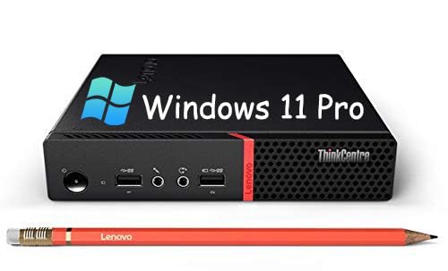 Lenovo ThinkCentre M715Q Mini Desktop Computer PC, AMD Ryzen 5 Pro 2400, 8 GB RAM, 256 GB SSD, WiFi, Bluetooth, US QWERTY Keyboard, Windows 11 Pro (Refurbished)