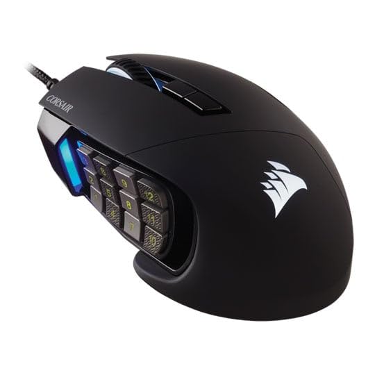 Corsair Scimitar RGB Elite Wired MOBA/MMO Gaming Mouse - Black - CH-9304211-EU