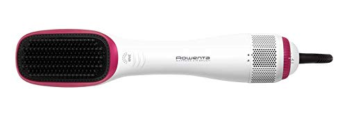 Rowenta CF6220 Wonder Air Brush Perie cu aer cald | Perie de îndreptat | 900 Watt | Funcție ionică | Inclusă geantă de depozitare | Alb/Roz, 12 x 10 x 40,5 cm
