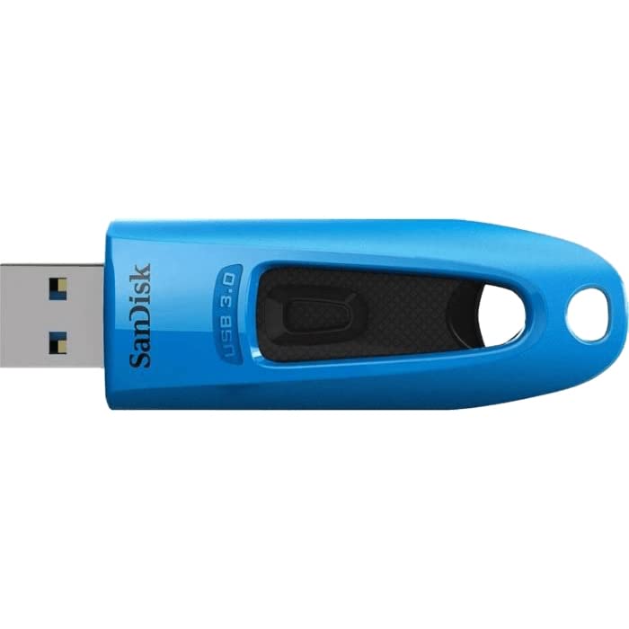 SanDisk Ultra USB 3.0 flash drive 64 GB (SecureAccess software, password protection, transfer speed of up to 130 MB/s) Blue/Red - SDCZ48-064G-G46BR2