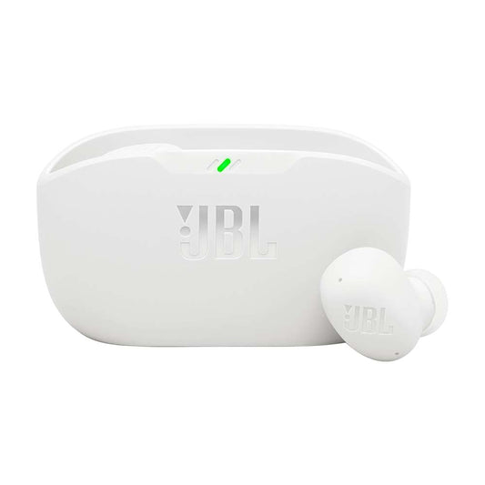 JBL Wave Buds 2, wireless Bluetooth in-ear headphones with noise canceling, 40 h playback, JBL Pure Bass Sound, Smart Ambient technology, IP54 water and dustproof, multipoint connection, white - JBLWBUDS2WHT