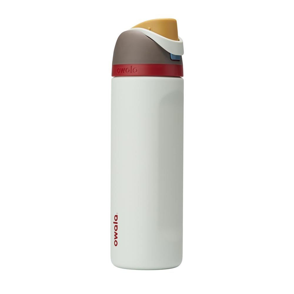 Owala FreeSip Insulated Stainless Steel Drinking Bottle with Straw, 710ml - BPA Free, Ideal for Sports, Fitness, Outdoor and Travel, Boneyard - C05179