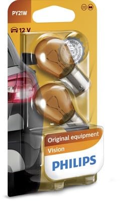 Philips automotive lighting Phillips Vision PY 21W 12V standard signal and interior lighting, pack of 2 - 0730063