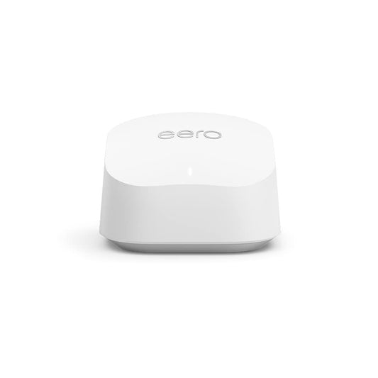 Amazon eero 6+ mesh WiFi router | 1Gbps Ethernet | Up to 140 m² coverage | Connects to over 75 devices | Single pack | 2022 - R010001