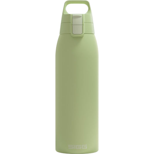 SIGG - Insulated drinking bottle - Thermos bottle Shield Therm One Eco Green carbonated drinks - Leak-proof - Dishwasher safe - BPA-free - 90% recycled stainless steel - Light green - 1L - 6021.60