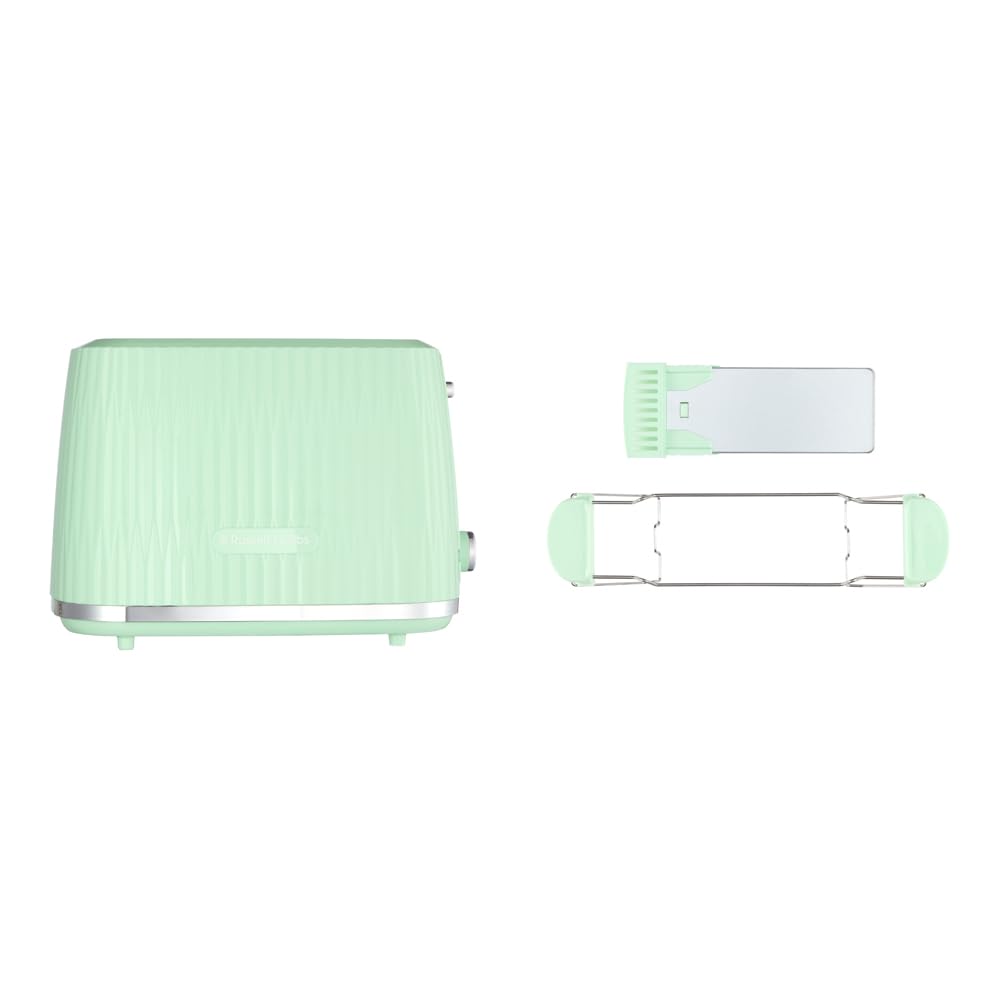 Russell Hobbs Toaster Eden Pistachio Stainless Steel, 2-Slice, 27374-56