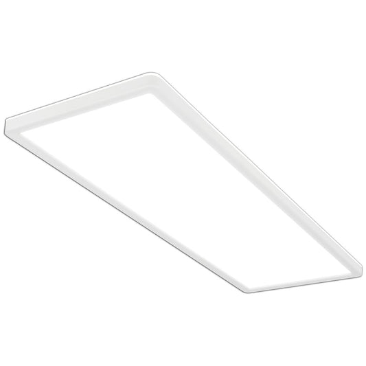 BRILONER - LED ceiling lamp with indirect light, 58cm, 22W, 3,000lm, flat, neutral white light color, lamp, ceiling light, living room lamp, LED panel, kitchen lamp, living room light, 58x20x3 cm, white - 7402-416