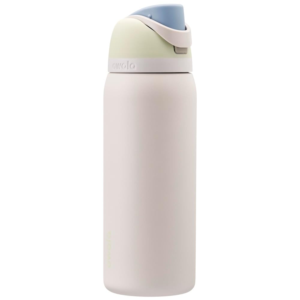 Owala FreeSip Insulated Stainless Steel Drinking Bottle with Straw, 945 ml - BPA Free, Ideal for Sports, Fitness, Outdoors and Travel, Iced Breeze - C06185