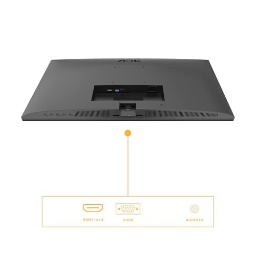 AOC 24B3HA2 Monitor FHD de 24 inch, 120Hz, panou IPS, 4ms GtG, difuzoare, (1920x1080 HDMI 1x 1.4) negru