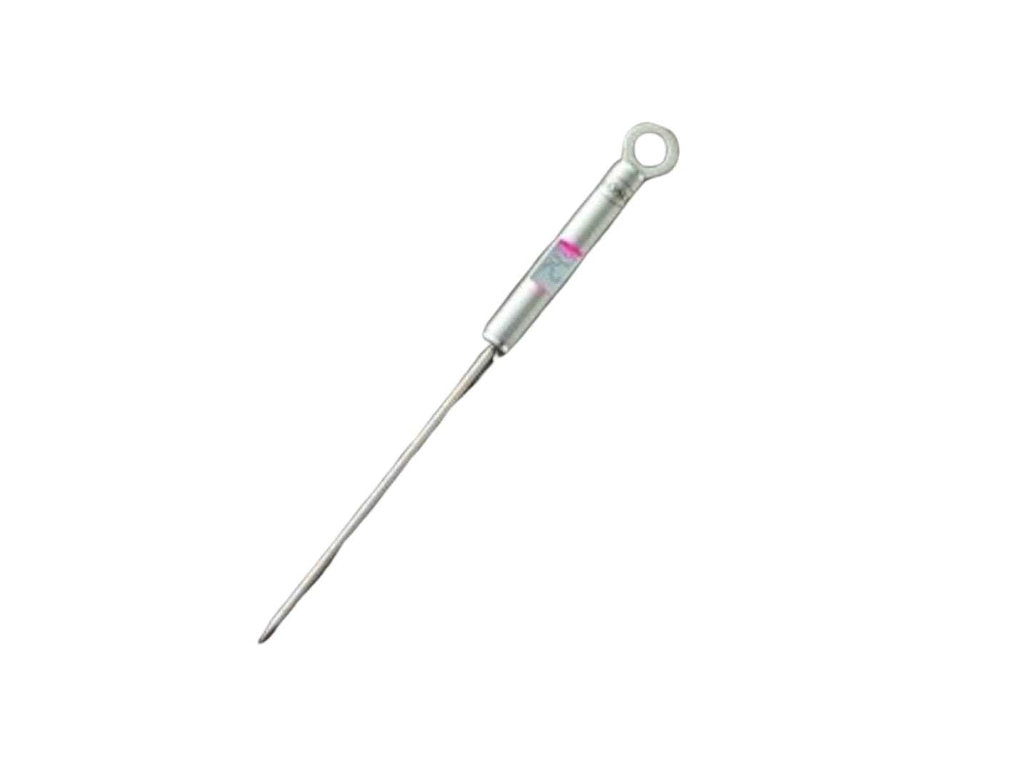 RÖSLE gourmet thermometer, grill thermometer with digital, illuminated temperature display in °C and °F, -40 °C to +200 °C, stainless steel 18/10, length 21.5 cm, silver - 25066