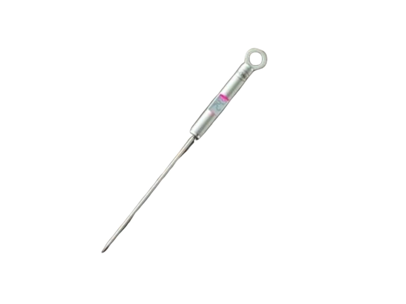 Termometru gourmet RÖSLE, termometru pentru grătar cu afișaj digital, iluminat, în °C și °F, de la -40 °C la +200 °C, oțel inoxidabil 18/10, lungime 21,5 cm, argintiu - 25066