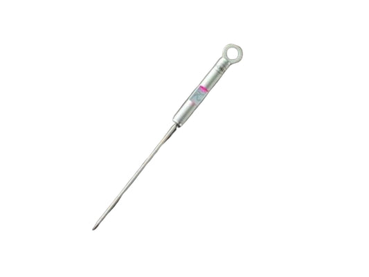 Termometru gourmet RÖSLE, termometru pentru grătar cu afișaj digital, iluminat, în °C și °F, de la -40 °C la +200 °C, oțel inoxidabil 18/10, lungime 21,5 cm, argintiu - 25066
