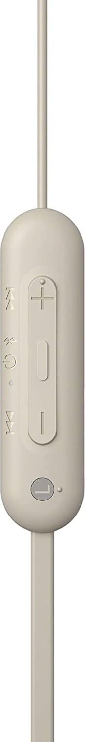 Căști In-Ear Sony kabellose WI-C100 (până la 25 de ore autonomie, optimizate pentru asistenți vocali, microfon integrat pentru apeluri, Bluetooth), Taupe, mici - WIC100CCE7