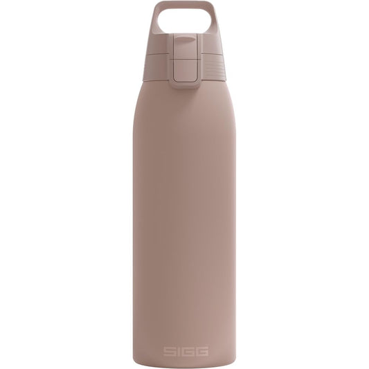 SIGG - Insulated drinking bottle - Thermos bottle Shield Therm One Dusk carbonated drinks - Leak-proof - Dishwasher safe - BPA-free - 90% recycled stainless steel - Warm gray - 1L - 6021.50