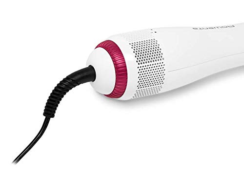Rowenta CF6220 Wonder Air Brush Perie cu aer cald | Perie de îndreptat | 900 Watt | Funcție ionică | Inclusă geantă de depozitare | Alb/Roz, 12 x 10 x 40,5 cm