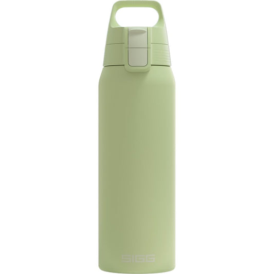 SIGG - Insulated drinking bottle - Thermos bottle Shield Therm One Eco Green carbonated drinks - Leak-proof - Dishwasher safe - BPA-free - 90% recycled stainless steel - Light green - 0.75L - 6021.00