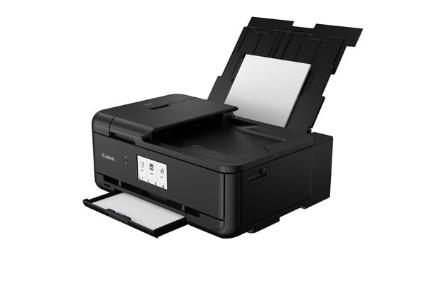 Canon PIXMA TS9550a Printer Color Inkjet Multifunction Device DIN A4 A3 (A3 Printer, Scanner, Copier, 5 Separate Inks, WiFi, LAN, Print App, 2 Paper Trays, Duplex Printing) black - 2988C036