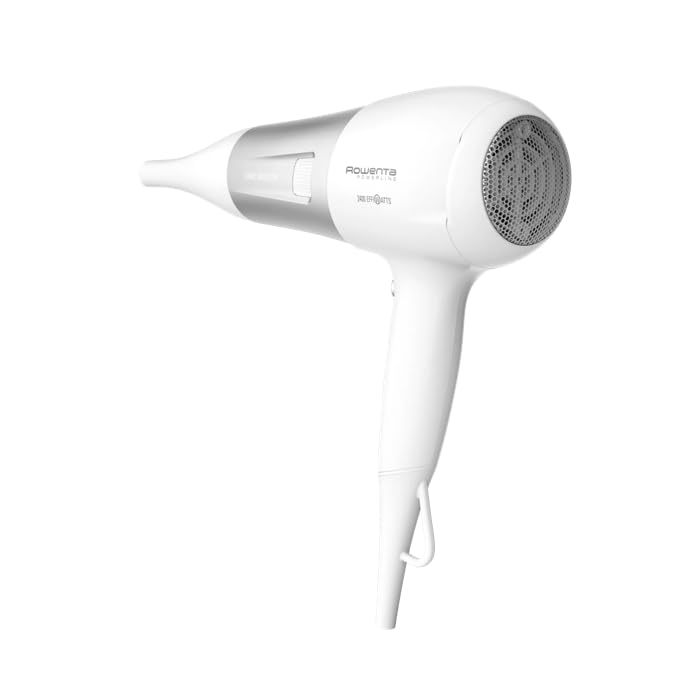 Rowenta Powerline CV5930 Uscător de păr cu tehnologie Ionic Booster, eficient din punct de vedere energetic, funcție de aer rece, 6 setări de viteză/temperatură, protecție împotriva căldurii, 21,8 cm - CV5930F0