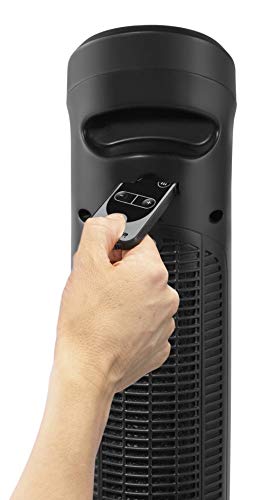 Rowenta SO9420 Intense Comfort Hot Ceramic Tower Heater | Fan Heater | 2400W | Electric Heating | Energy Efficient | Indoor Use, Black, 22.5 x 21.8 x 81.5 cm - SO9420F0