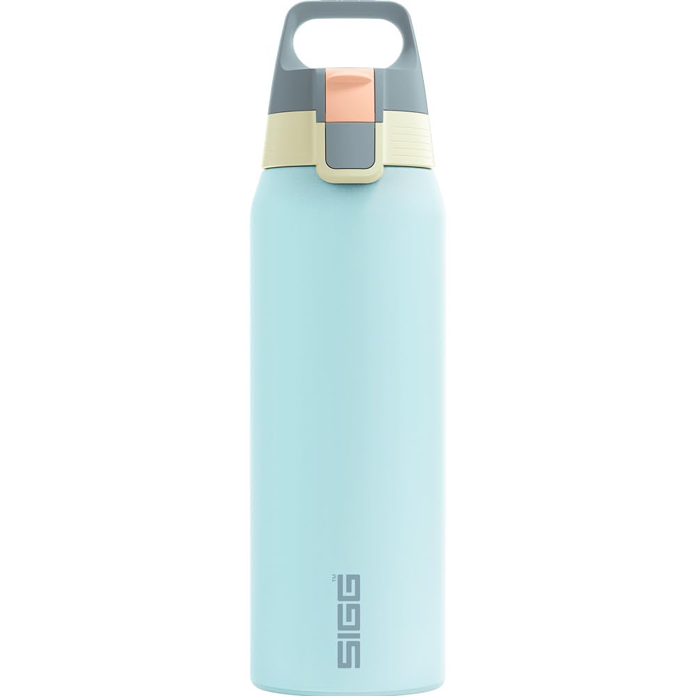 SIGG - Insulated drinking bottle - Thermos bottle Shield Therm One Multicolor Breeze - Carbonated drinks - Leak-proof - Dishwasher safe - BPA-free - 90% recycled stainless steel - 0.75L - 6228.30