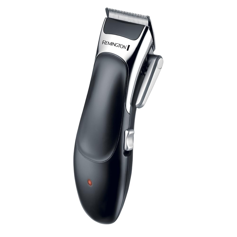 Remington Hair Clipper Professional [self-sharpening ceramic blades with adjustment lever/0.5-25mm] Hair Clipper Set (8 attachment combs, mains/battery operation, lithium, professional case with hairdresser accessories) HC363C