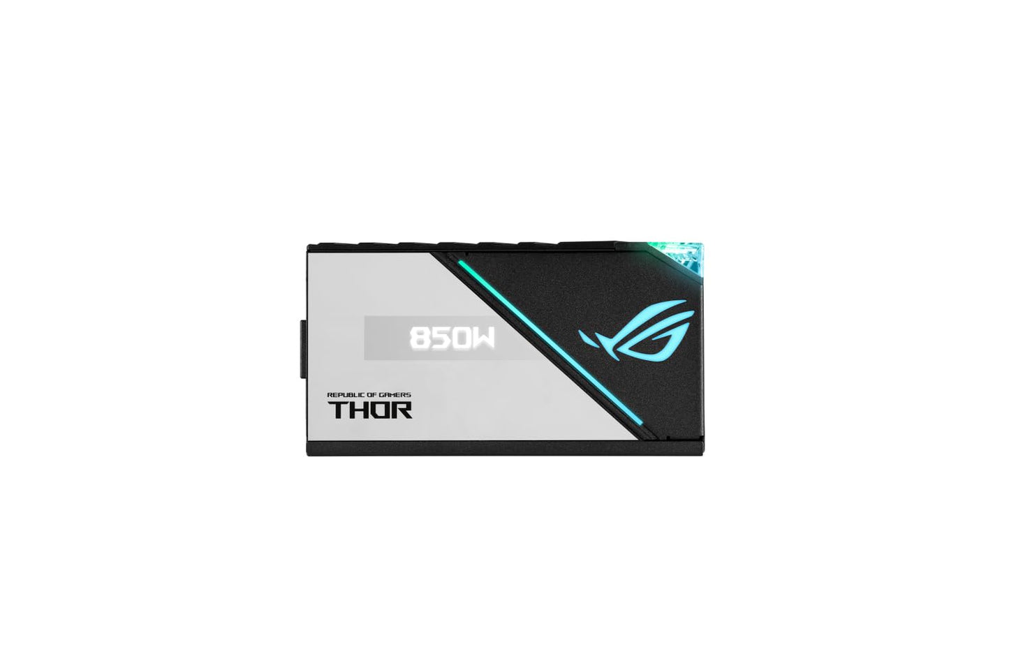 ASUS ROG Thor 850W Platinum II power supply (Aura Sync RGB lighting, OLED display, 135 mm axial tech fan with PWM control, 0dB cooling, PCIe 5.0 Ready) - 90YE00L2-B0NA00