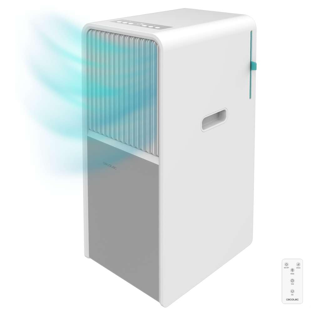 Cecotec portable air conditioner ForceClima 9150 Style, 9000 BTU, coverage area 25m2, remote control, touch control, LED display, 4 modes, 2 speeds, dehumidification mode, timer - 08164