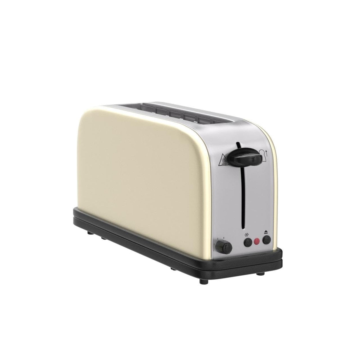Russell Hobbs Toaster Colours+, Stainless Steel, Cream, Long Slot, 1000 Watt - 21395-56