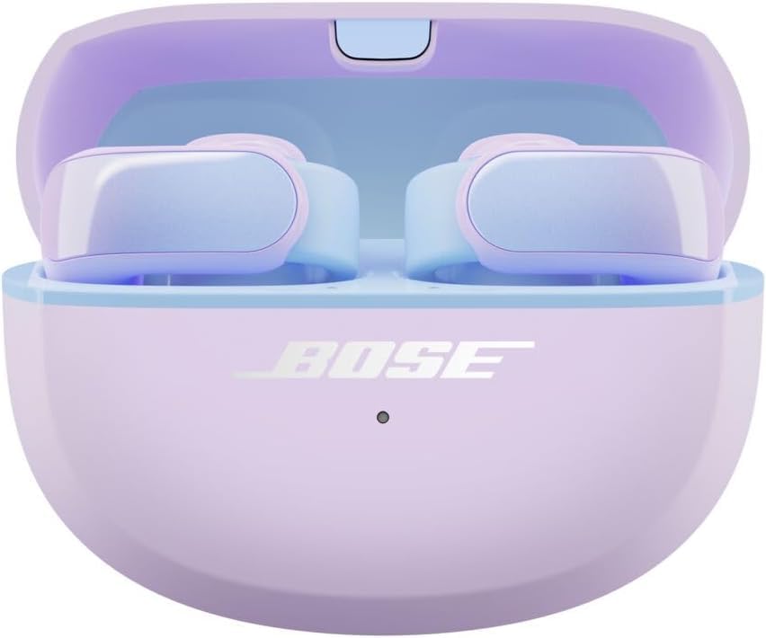 Bose Ultra Open Earbuds with Bluetooth and OpenAudio technology, Clip On headphones, wireless Open Ear earbuds, immersive audio, up to 48 hours battery life, Light Lilac - Limited Edition - 881046-0700