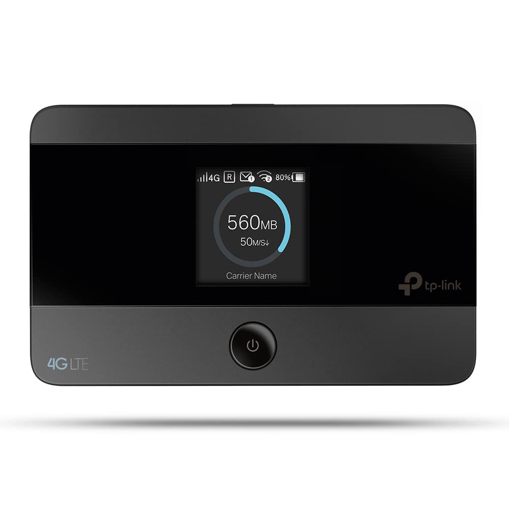 TP-Link M7350 Mobile 4G LTE WLAN router, up to 150 Mbit/s, color LCD, 2000 mAh battery (up to 8 hours), connects up to 10 devices, compatible with all European SIM cards