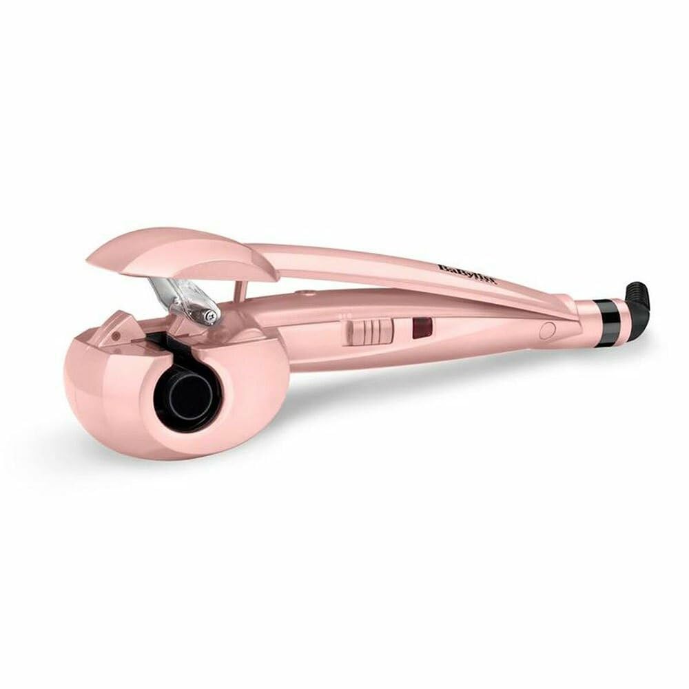 BaByliss Curl Secret Rose Blush – Ondulator automat, styling simplu și rapid pentru păr, 2 setări de temperatură până la 205°C – Roz, 2664PRE
