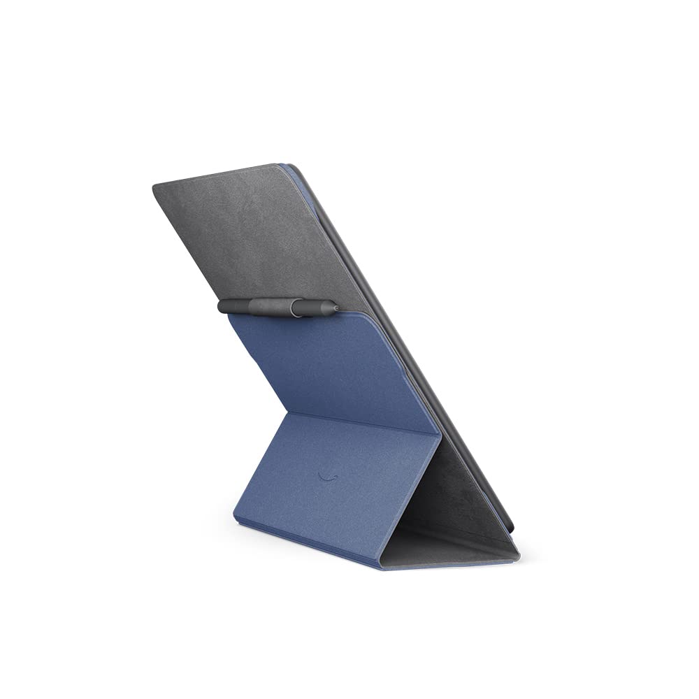 Amazon Kindle Scribe Premium Flip Case with Magnetic Attachment | slim, lightweight design | (only suitable for Amazon Kindle Scribe), leather, gray - 53-100079