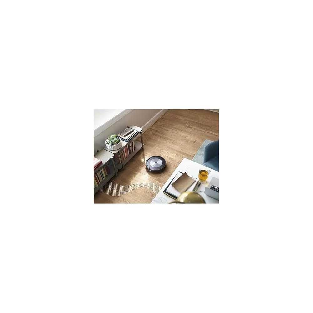 iRobot® Roomba® j7+ WiFi-enabled vacuum robot with automatic charging station, mapping, and two rubber brushes for all floor types - object detection and avoidance - learns and maps