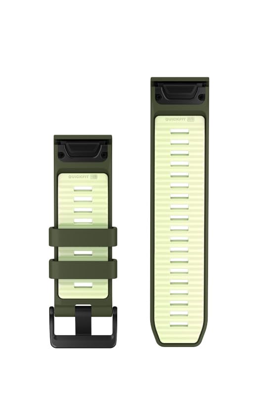 Garmin Quickfit-Brățară 26 mm, Silicon, Olive Drab/Zitrone - 010-14508-01