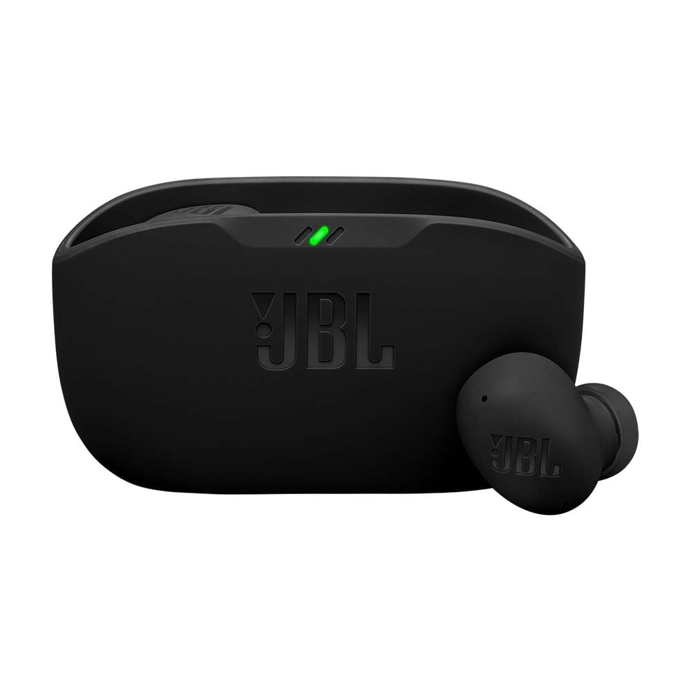 JBL Wave Buds 2, wireless Bluetooth in-ear headphones with noise canceling, 40 h playback, smart ambient technology, IP54 water and dustproof, multipoint connection, black - JBLWBUDS2BLK
