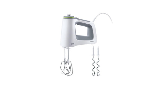 Braun MultiMix 5 - Mixer de mână 750W cu tel și cârlig de frământat 9 trepte + Turbo - HM5100WH