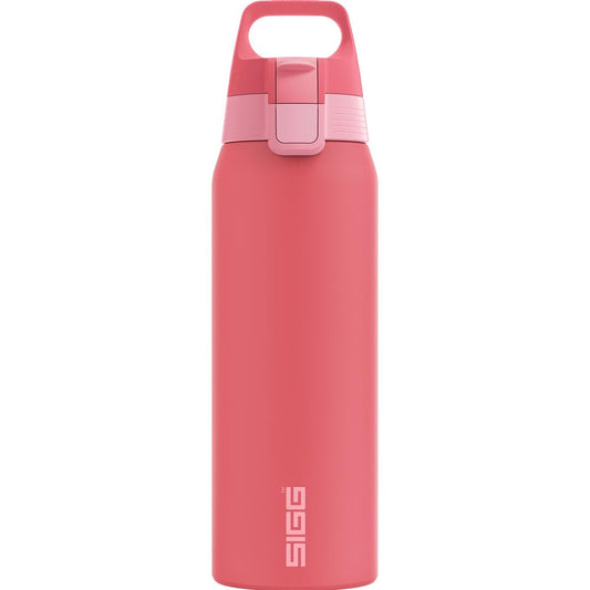 SIGG - Insulated drinking bottle - Thermos bottle Shield Therm One Multicolor Ruby - carbonated drinks - leak-proof - dishwasher safe - BPA-free - 90% recycled stainless steel - pink - 0.75L - 6228.60