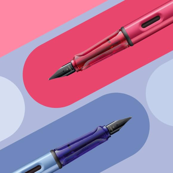 Lamy AL-star fiery fountain pen with polished steel nib in line width EF - 1238702