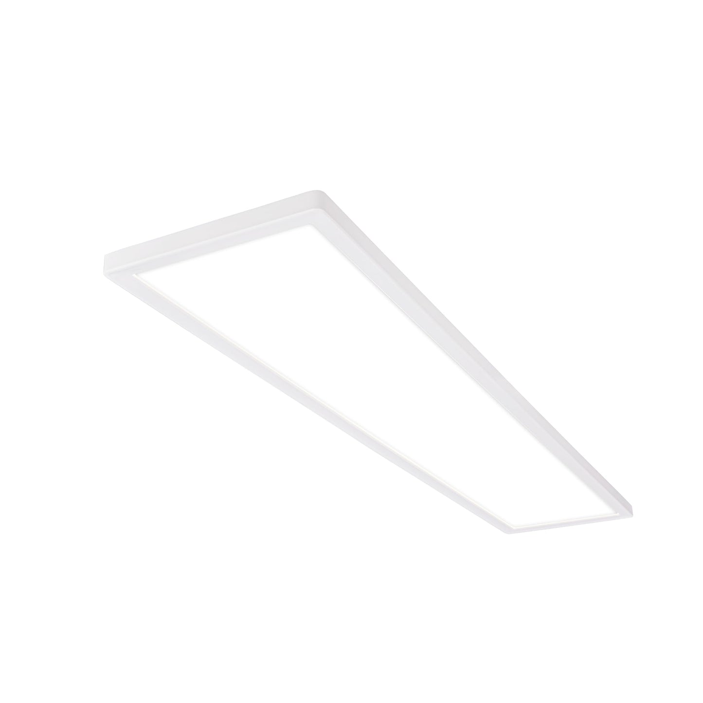 BRILONER - LED ceiling lamp 98cm with indirect light, 3 cm flat, 36W, 4800lm, neutral white light, lamp, ceiling light, living room lamp, LED panel, kitchen lamp, ceiling lighting, 98x20x3 cm, white - 7519416