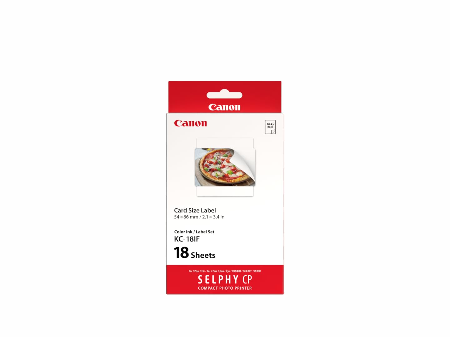 Canon KC-18IF Card Size Ink and Paper Set