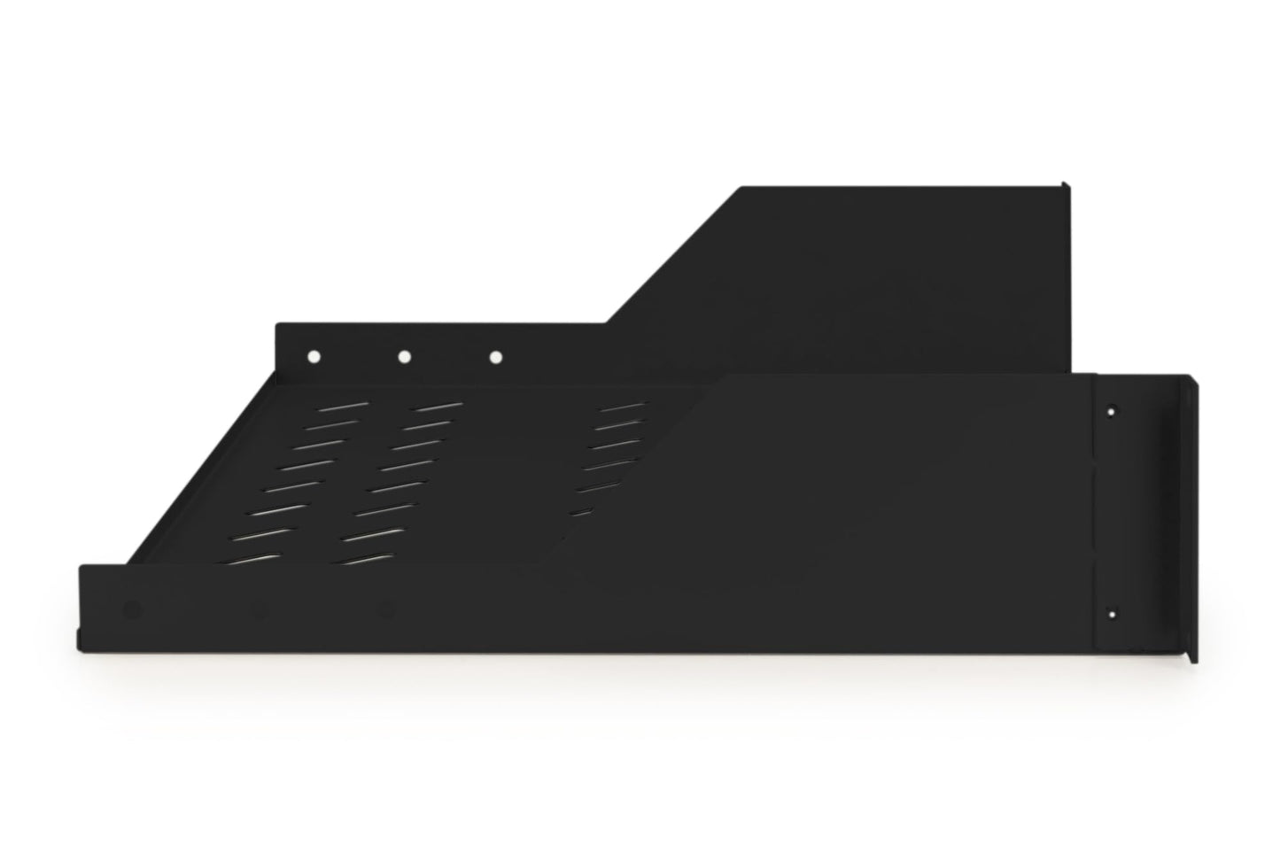 DIGITUS shelf for fixed installation – 19-inch 2U – 352 mm deep – black - DN-19