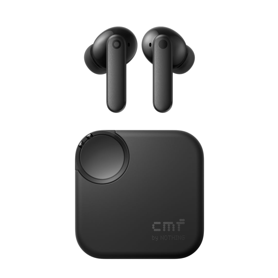 CMF by Nothing Buds 2 Wireless Earbuds with 48 dB Hybrid ANC, 55 Hour Battery Life, 11mm PMI Driver, 6 HD Microphones and Spatial Audio, IP55 Waterproof - Dark Gray