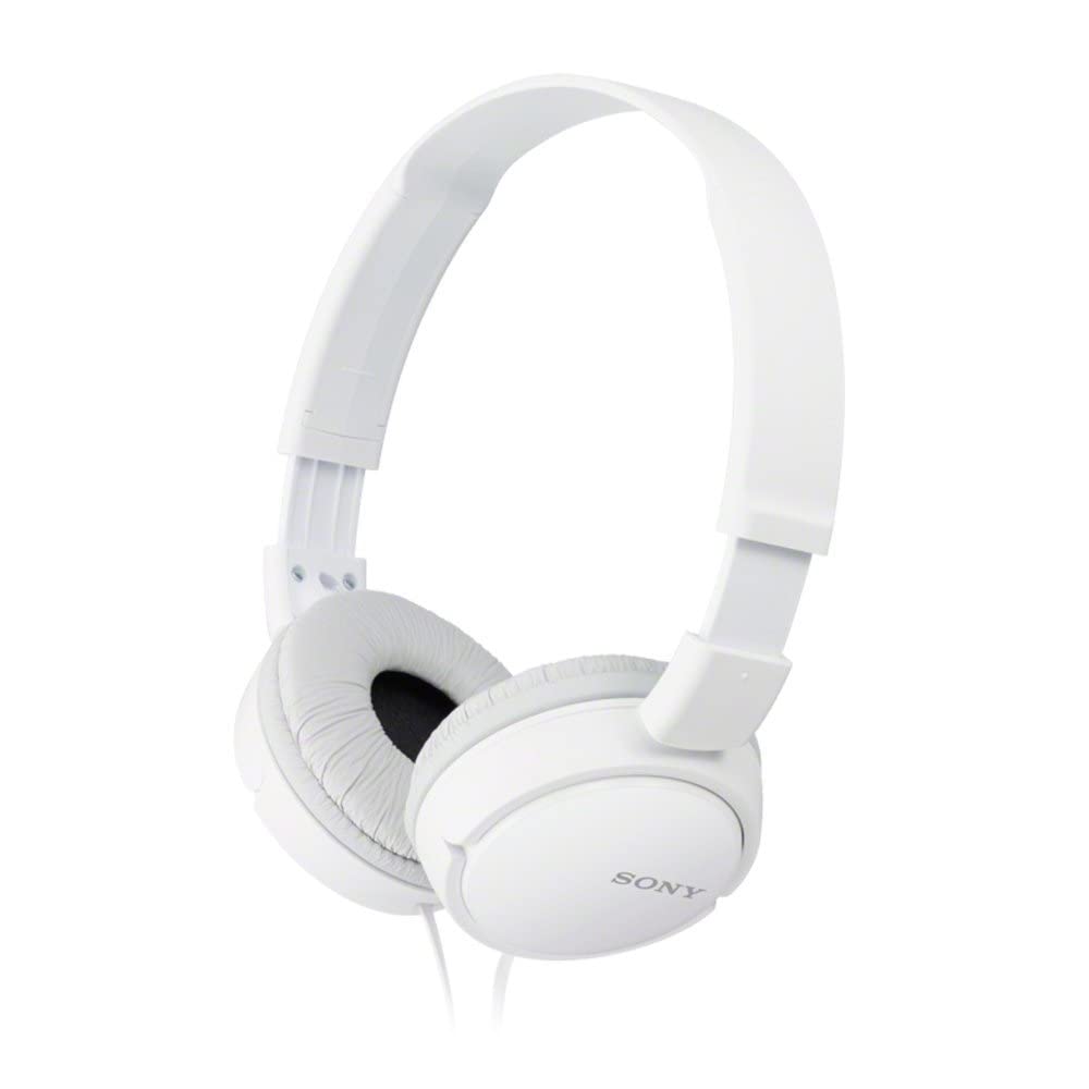 Sony MDR-ZX110AP foldable headset headphones with headset function, with microphone, white - MDRZX110AP/W