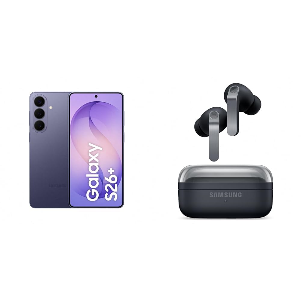 Samsung Galaxy S26+ AI Smartphone with Galaxy AI, No Contract, Android Phone, 12 GB RAM, 256 GB Storage, AP Processor, Cobalt Violet, 3 Years Manufacturer Warranty, including Galaxy Buds4 Pro Black